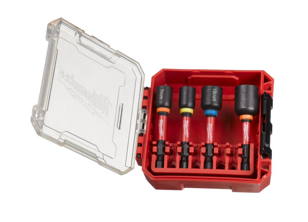 Milwaukee 4932492445 Nut Driver Set 4 Piece Shockwave Impact Duty Magnetic Milwaukee