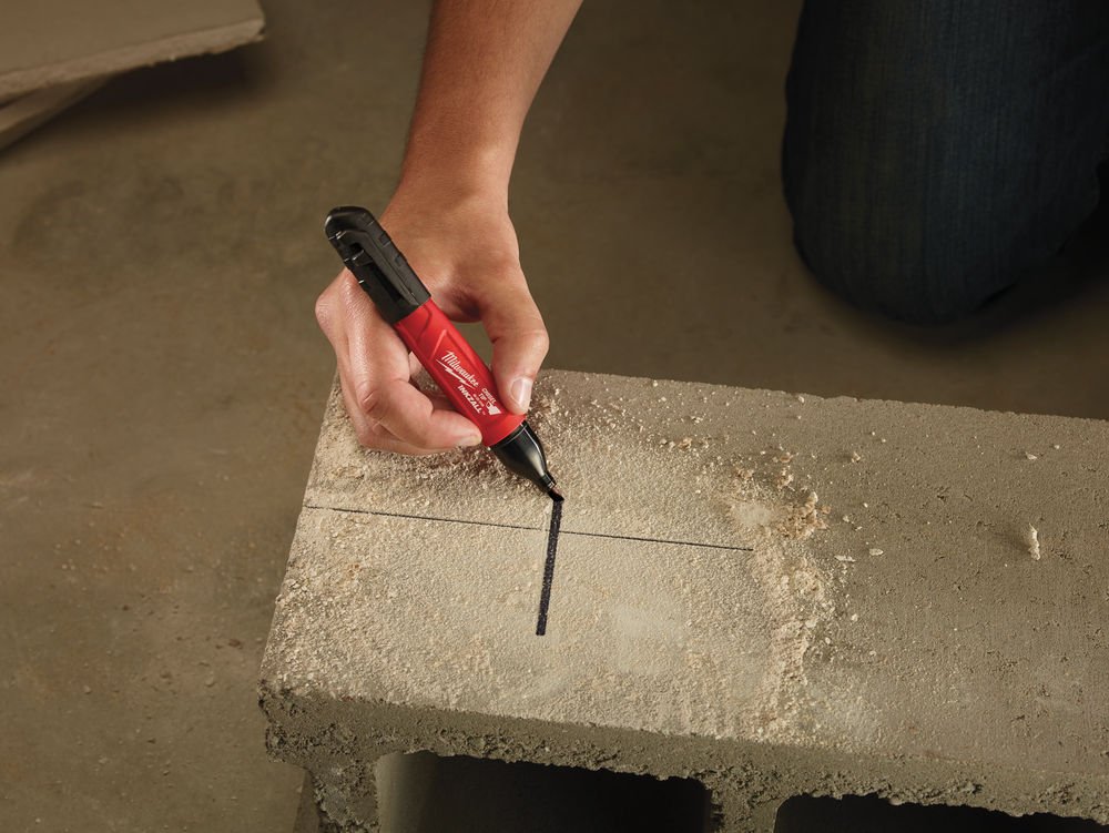 Milwaukee Inkzall Chisel Point Permanant Marker Black 48223103 Milwaukee