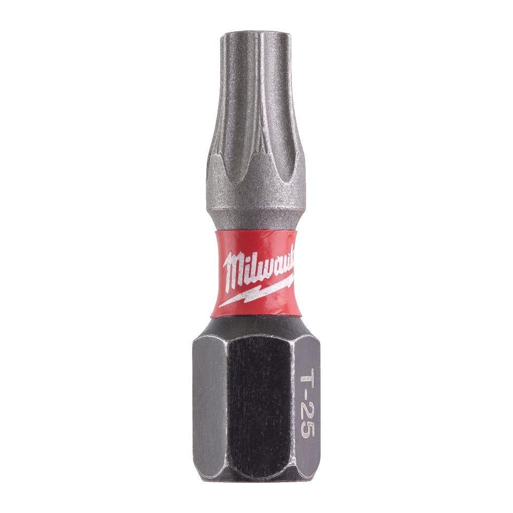 Milwaukee ShockWave Impact Duty TX25 x 25mm Screwdriving Bits x 2 Milwaukee