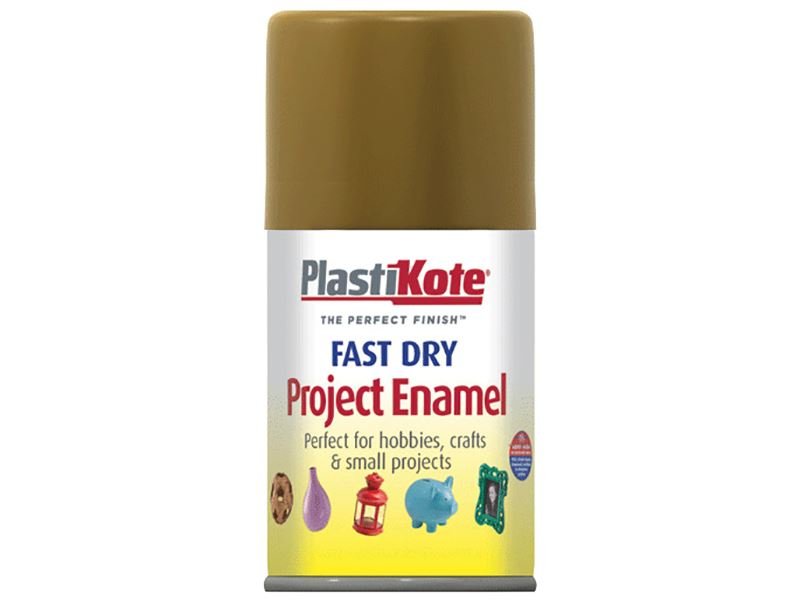 Plastikote Fast Dry Enamel Aerosol Antique Gold 100ml Plastikote