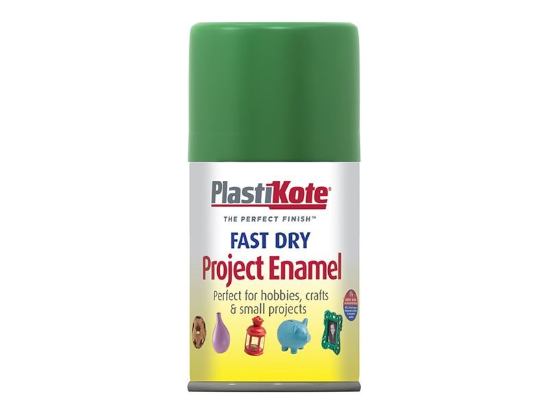 Plastikote Fast Dry Enamel Aerosol Garden Green 100ml Plastikote