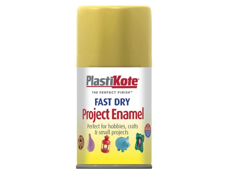 Plastikote Fast Dry Enamel Aerosol Gold Leaf 100ml Plastikote