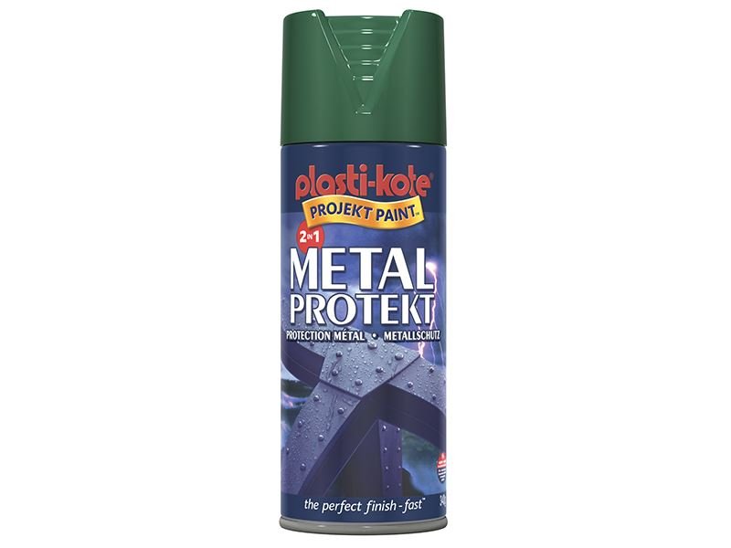 Plastikote Metal Protekt Spray Forest Green 400ml Plastikote