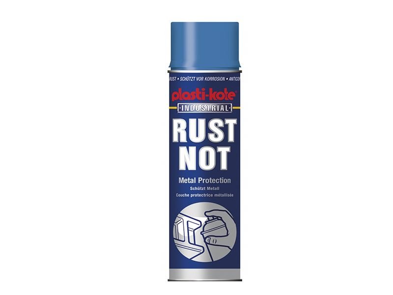 Plastikote Rust Not Spray Gloss White 500ml Plastikote