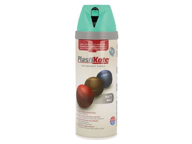 Plastikote Twist & Spray Matt Classic Teal 400ml Plastikote
