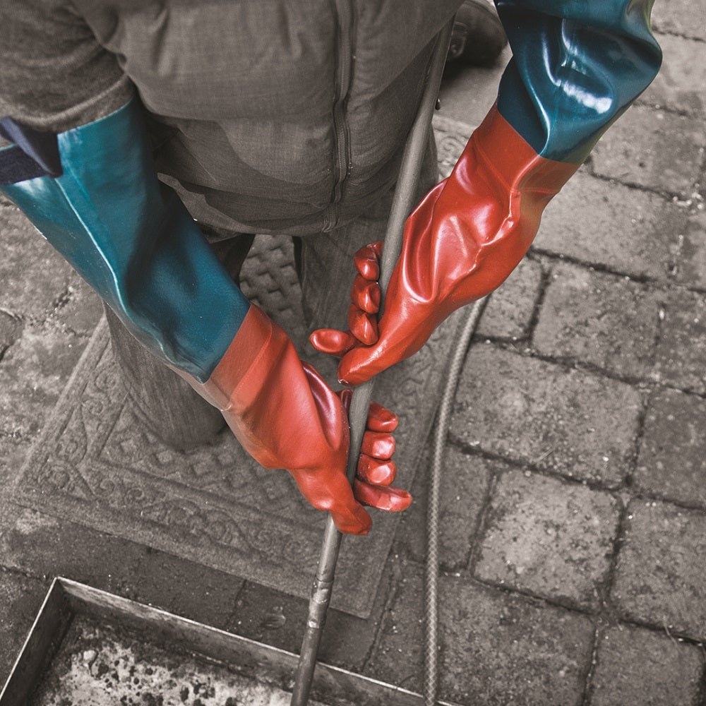 Polyco Long John 64cm PVC Rubber Gauntlet Extra Long Sleeve Polyco Healthline