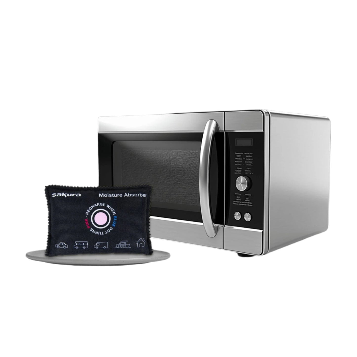 Sakura Car Dehumidifier With Indicator Reusable Moisture Absorber Caravan Van Sakura