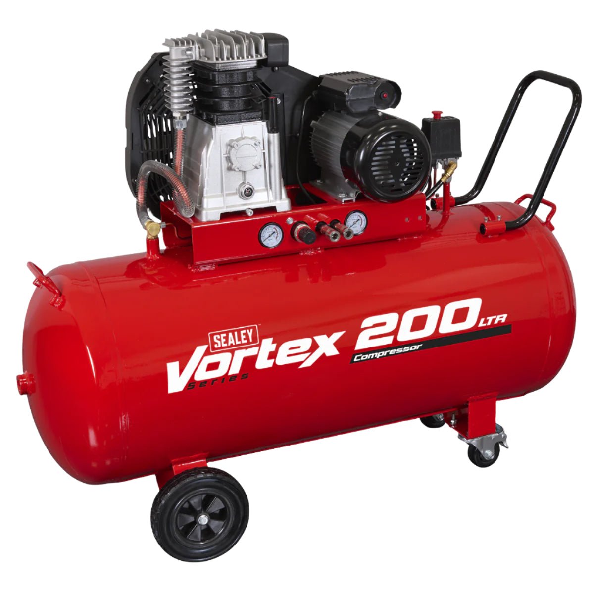 Sealey SAC1203B Air Compressor 200L Belt Drive 3hp with Cast Cylinders Sealey