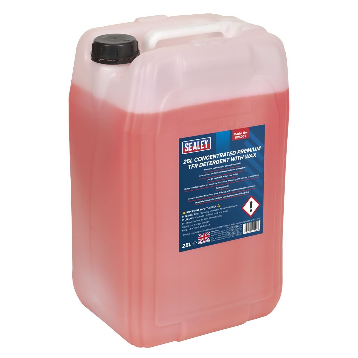 Sealey SCS002 TFR Premium Detergent with Wax Concentrated 25L Sealey