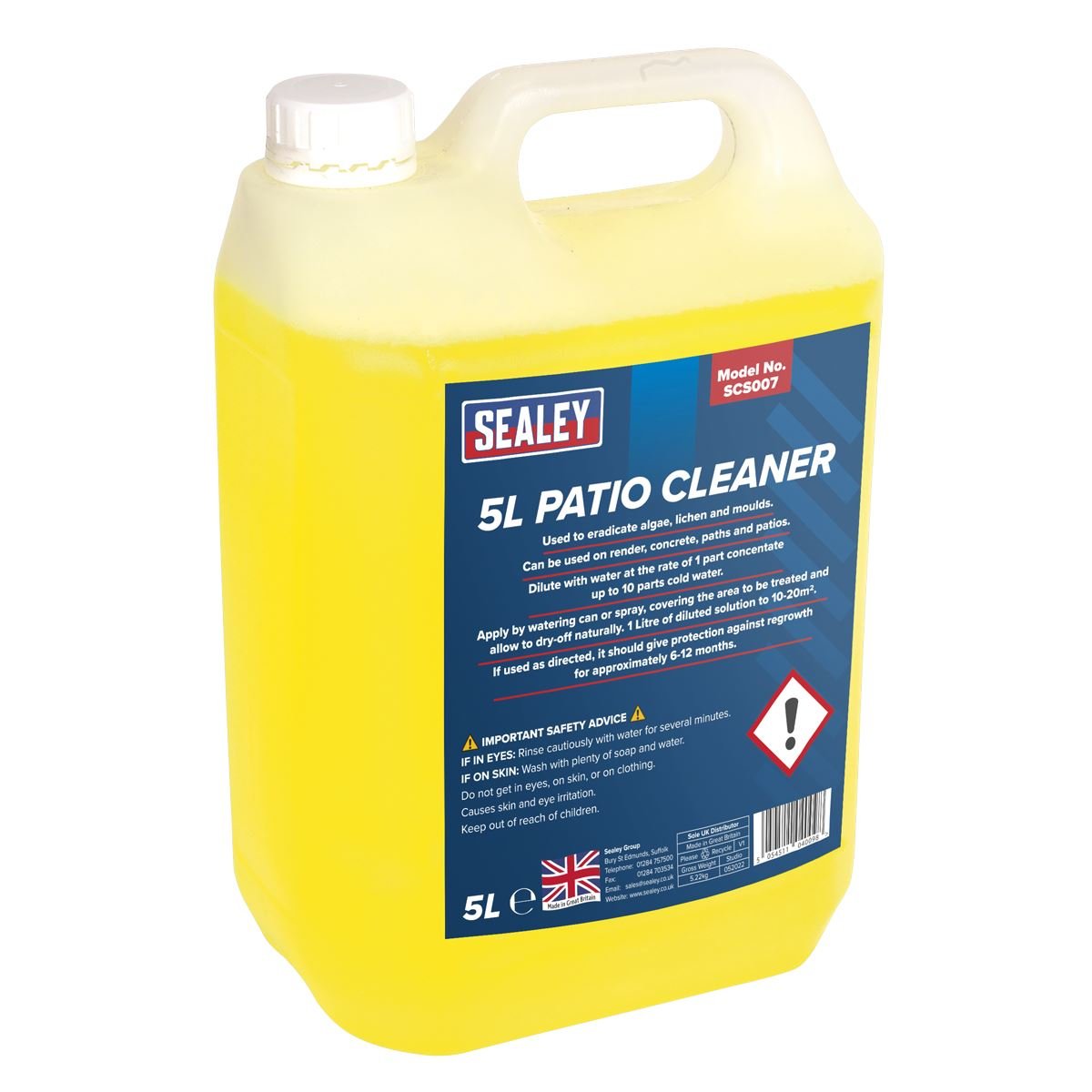 Sealey SCS007 Patio Cleaner 5L Sealey