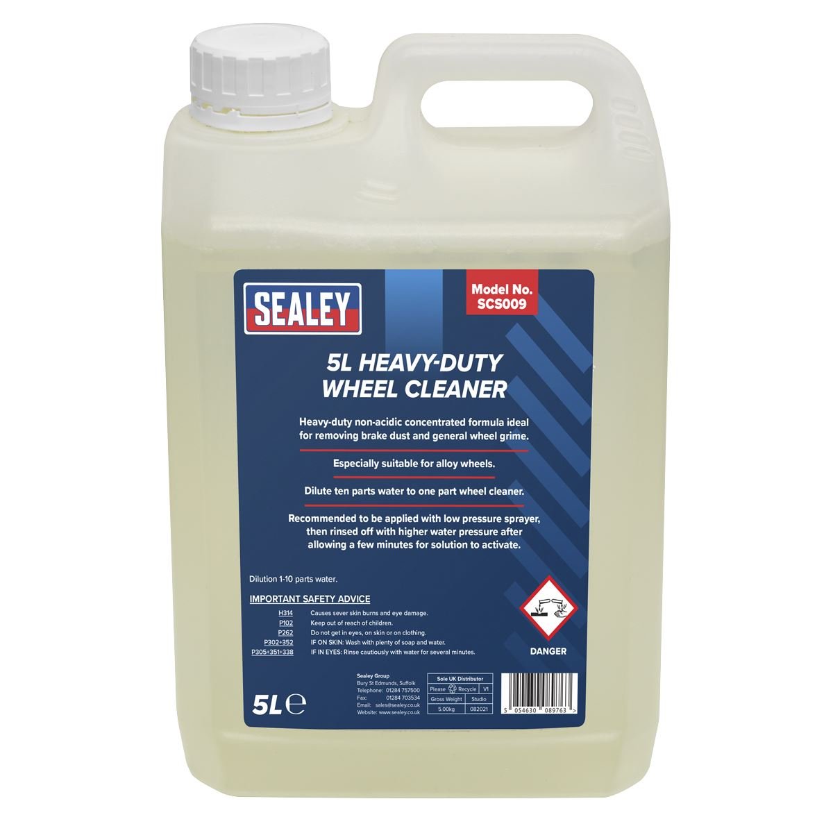 Sealey SCS009 Wheel Cleaner Heavy-Duty 5L Sealey