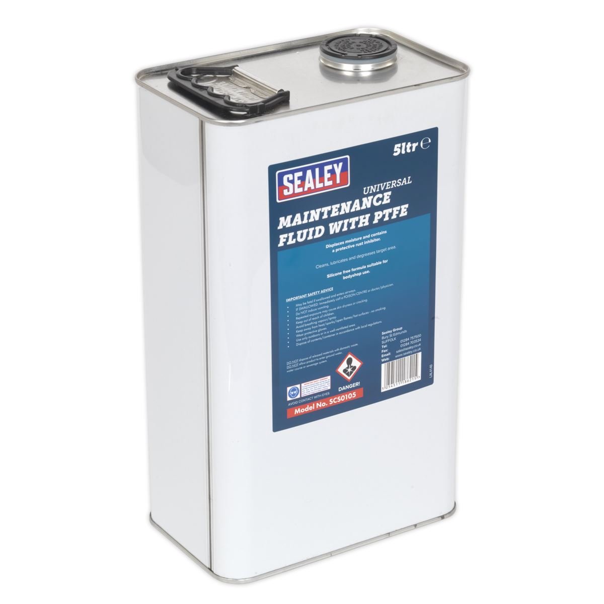 Sealey SCS0105 Universal Maintenance Fluid with PTFE 5L Sealey