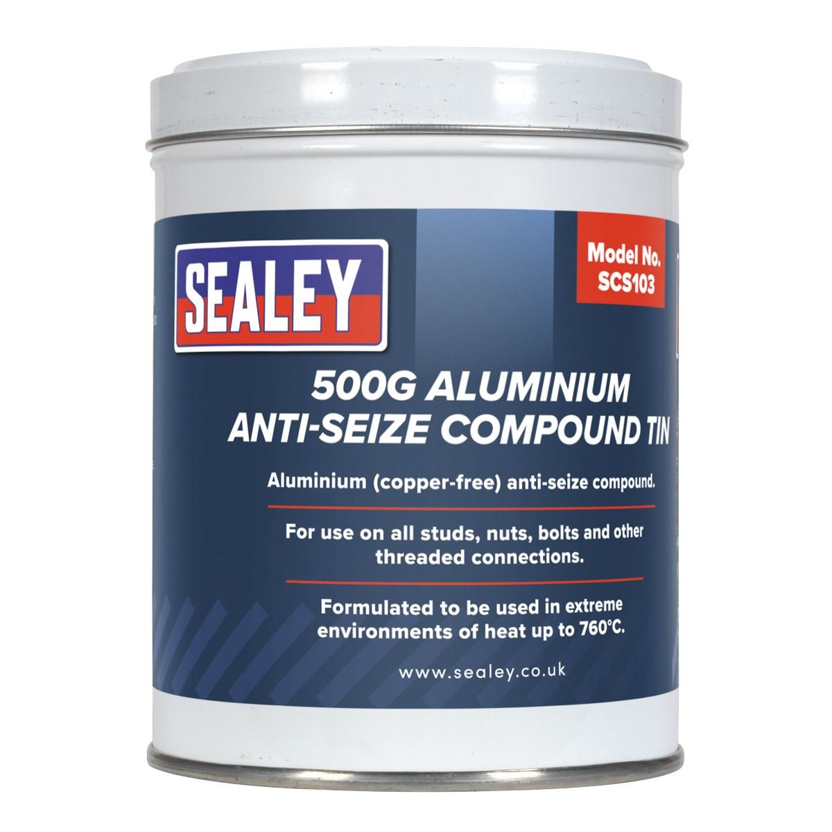Sealey SCS103 Aluminium Anti-Seize Compound 500g Tin Sealey
