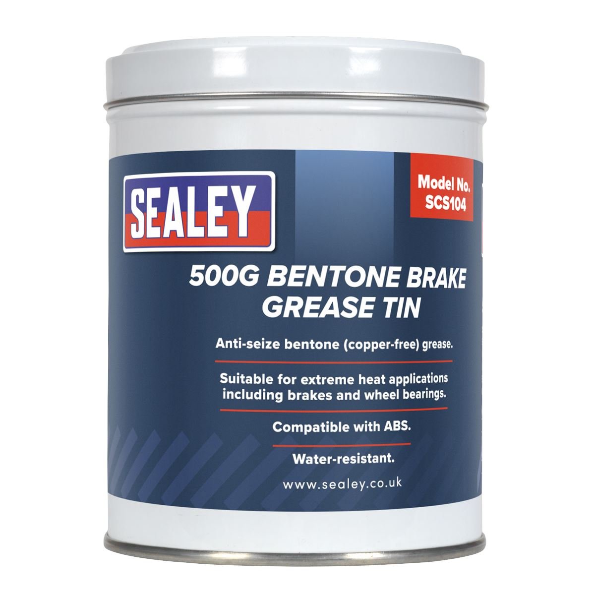 Sealey SCS104 Bentone Grease for Brakes 500g Tin Sealey