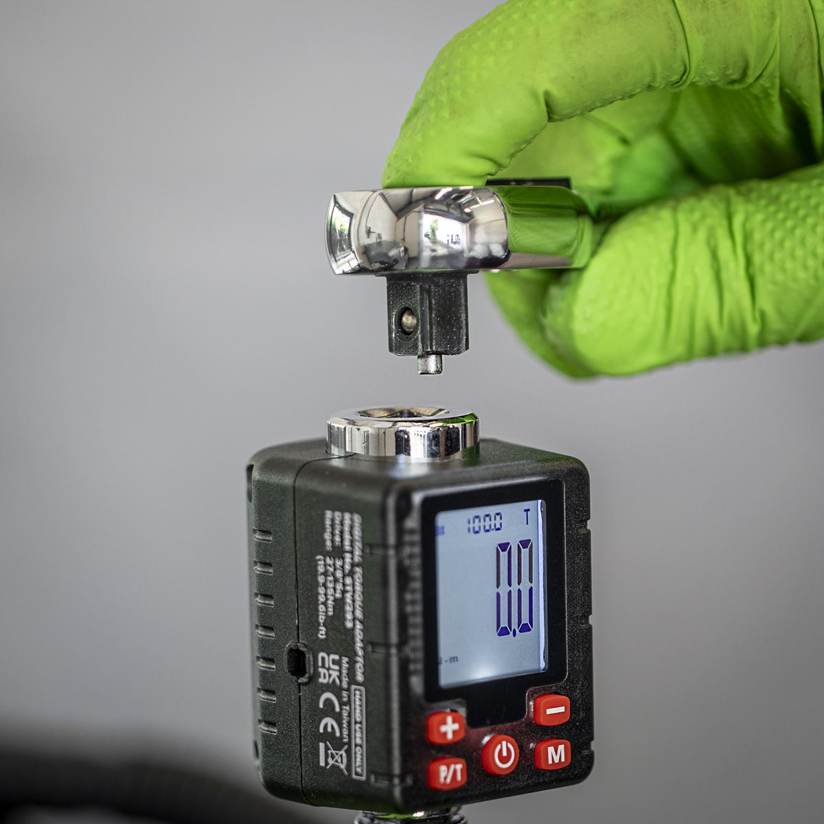 Sealey STW293 Digital Torque Adaptor 3/8"Sq Drive 27-135Nm Sealey