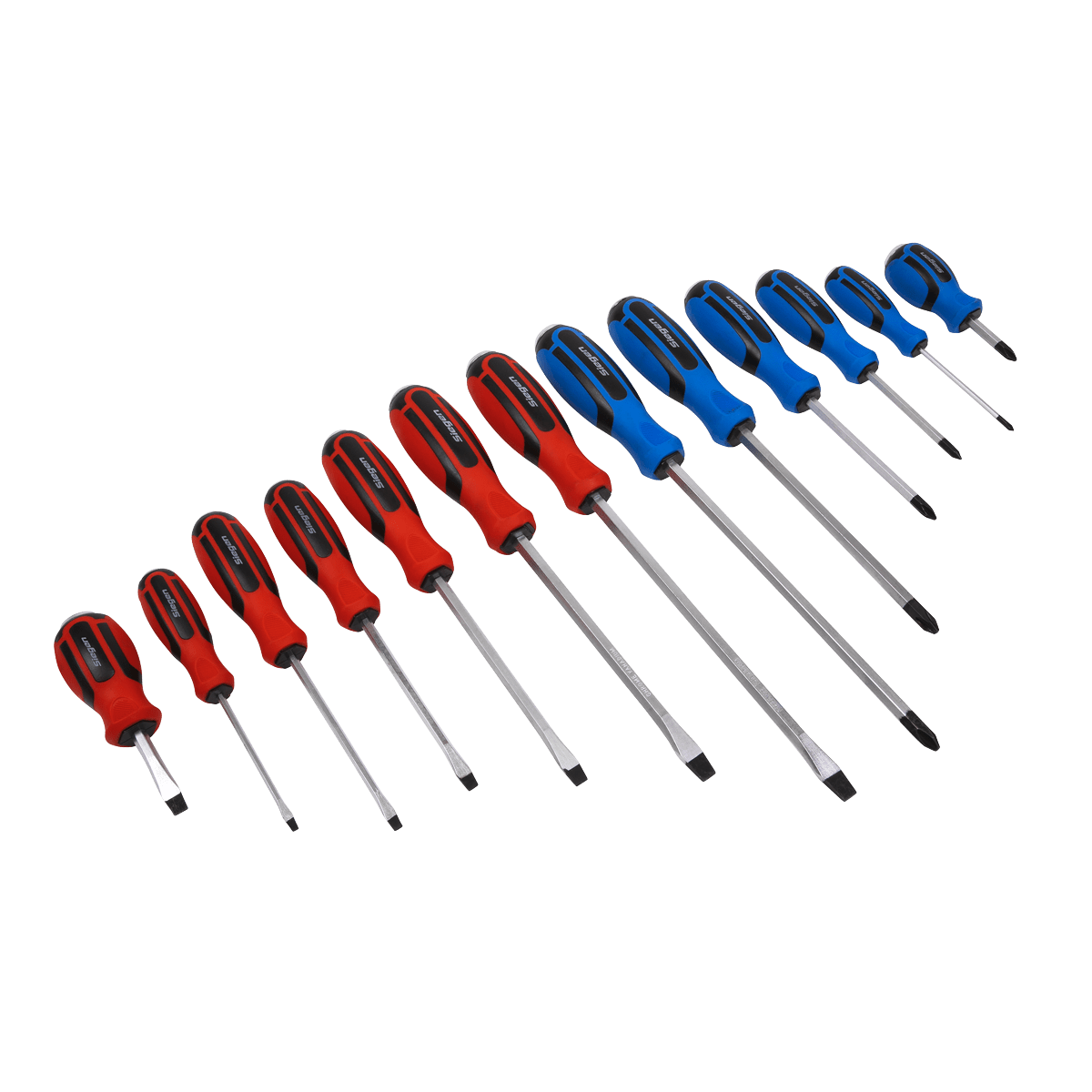 Siegen S0754 Screwdriver Set 13pc Hammer-Thru Siegen