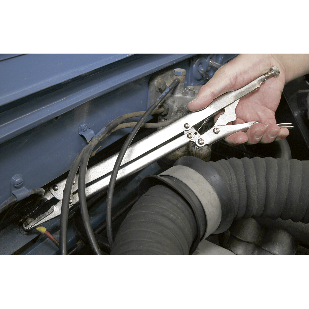 Siegen S0841 Locking Pliers Extra-Long 375mm Siegen