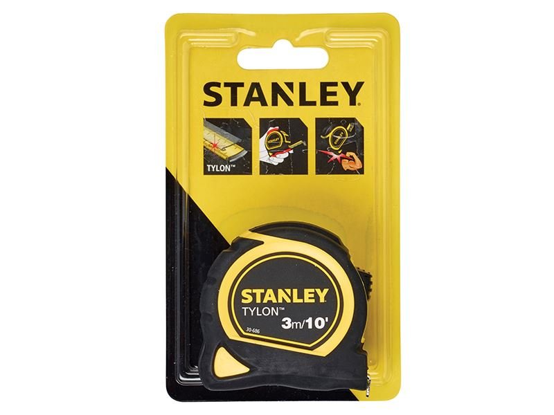 Stanley Tylon Pocket Tape 3m/10ft Width 13mm Carded STA030686N Stanley