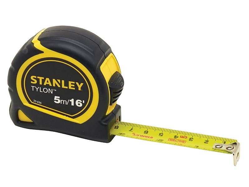 Stanley Tylon Pocket Tape 5m/16ft Width 19mm Carded STA030696N Stanley
