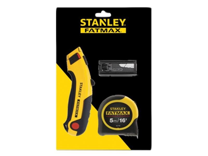Stanley FatMax Triple Pack - Tape Retractable Knife and Blades STA043257TP Stanley