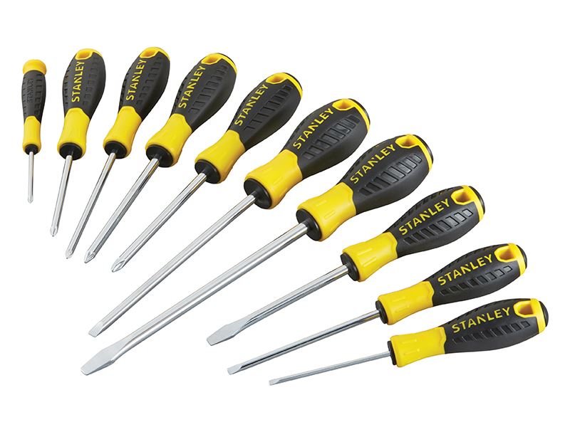 Stanley 0-60-211 Essential Screwdriver Set 10 Piece STA060211 Stanley