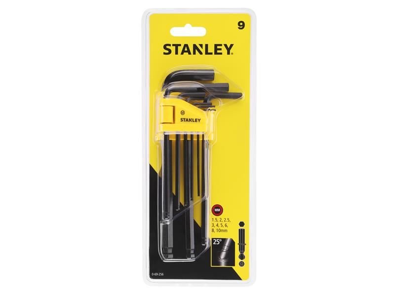 Stanley Ball End Hexagon Key Set 9 Piece 1.5-10mm STA069256 Stanley