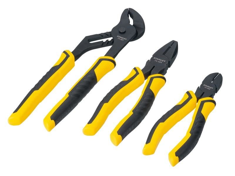 Stanley ControlGrip Pliers Set 3 Piece STA074471 Stanley