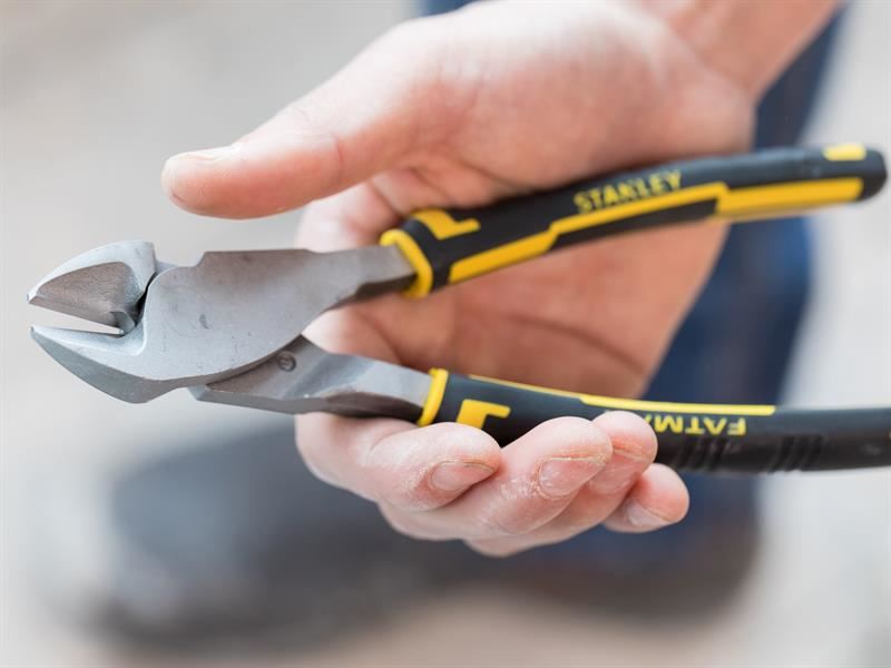 Stanley FatMax Angled Diagonal Cutting Pliers 200mm 8in STA089861 Stanley