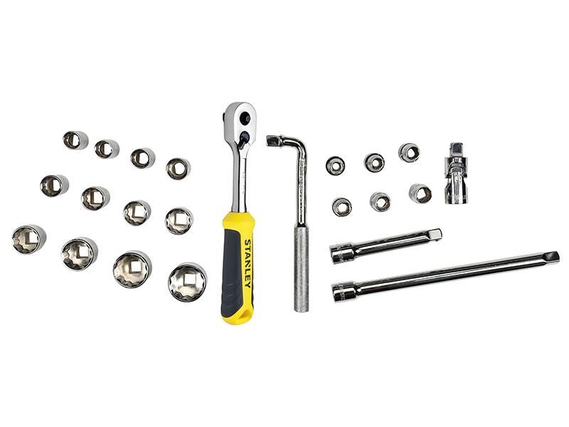 Stanley 1/2in Drive 12 Point Metric Socket Module 23 Piece STA174726 Stanley