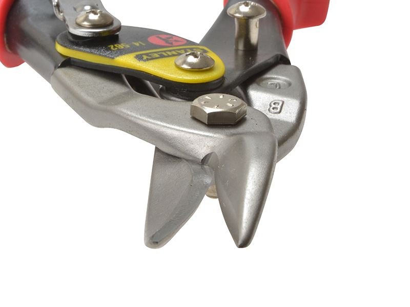 Stanley Red Aviation Snips Left Cut 250mm 10in STA214562 Stanley