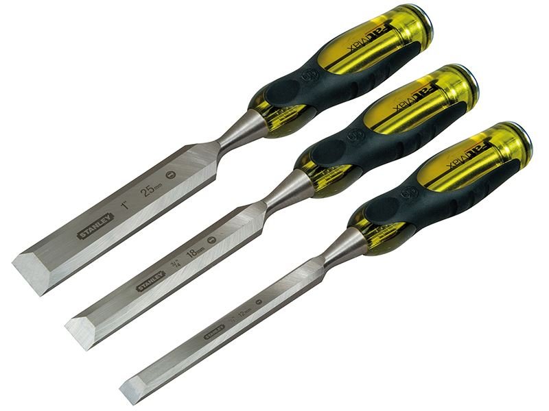 Stanley FatMax Bevel Edge Chisel with Thru Tang Set 3 Piece STA216268 Stanley