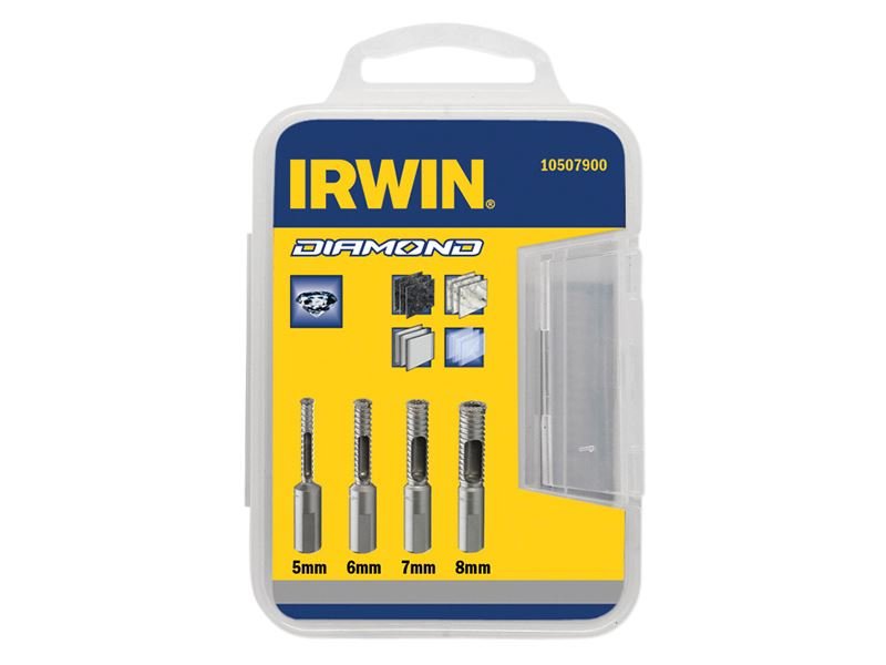 Irwin Diamond Drill Bit Set 4 Piece 5-8mm - 10507900 IRWIN