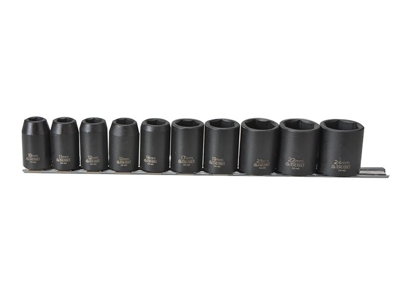 Teng 9121 Impact Socket Set of 10 Metric 1/2in Drive Teng Tools