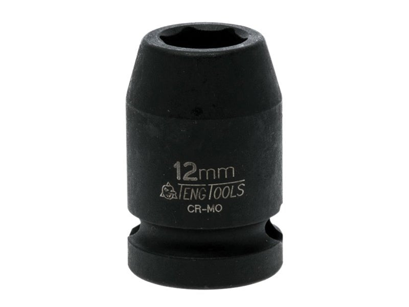 Teng Impact Socket Hexagon 6-Point 1/2in Drive 12mm Teng Tools