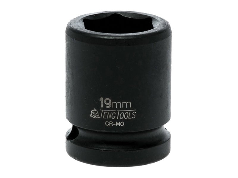 Teng Impact Socket Hexagon 6-Point 1/2in Drive 19mm Teng Tools