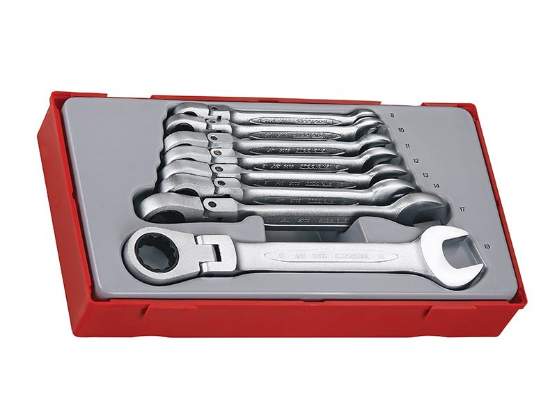 Teng TT6508RF Flexible Ratchet Spanner Set 8 Piece Teng Tools