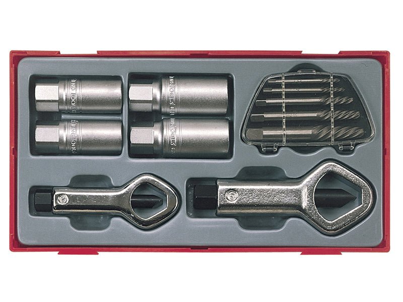 Teng TTSN11 Stud & Nut Remover Set 11 Piece Teng Tools