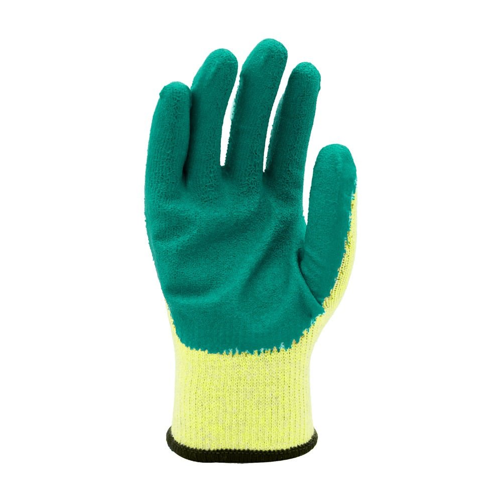Warrior Green Latex Palm Coated Work Gloves Warrior