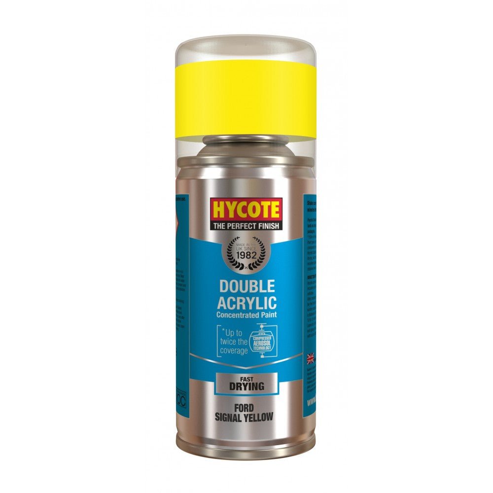 Hycote Ford Signal Yellow Double Acrylic Spray Paint 150Ml Xdfd709 Hycote