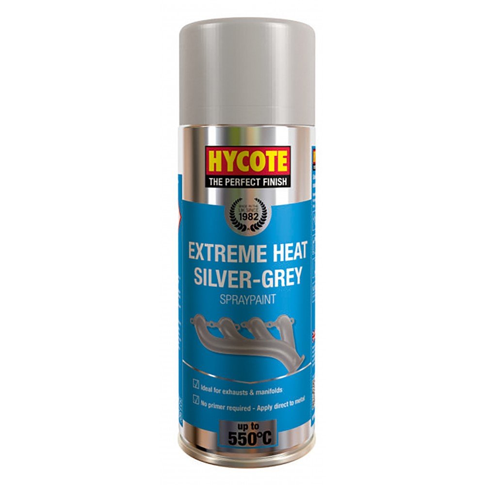 Hycote Vht Silver / Grey Very High Temperature Spray Paint 400Ml Xuk1009 Hycote