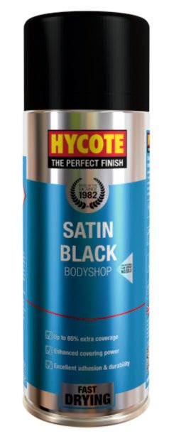 Hycote Bodyshop Satin Black Spray Paint 400Ml Xuk431 Hycote