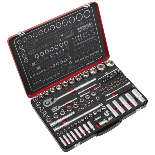 Sealey AK7926 Socket Set  1/4" & 1/2"Sq Drive 108pc - Premier Platinum Sealey