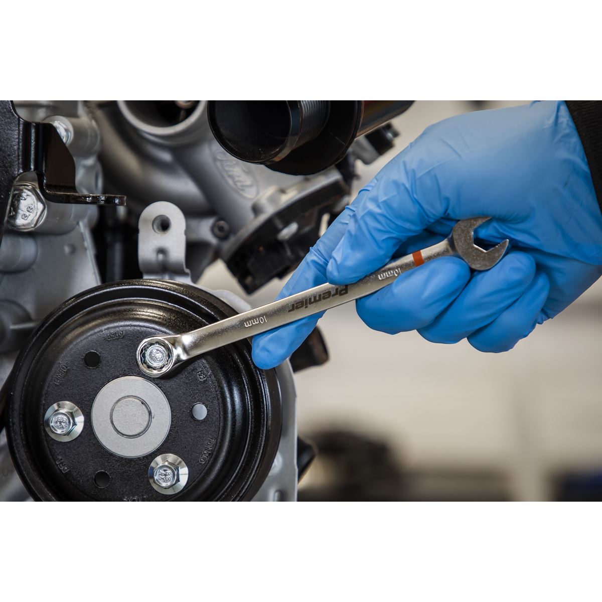 Sealey AK63950 Combination Spanner Set Anti-Slip 12pc Metric - Platinum Series Sealey