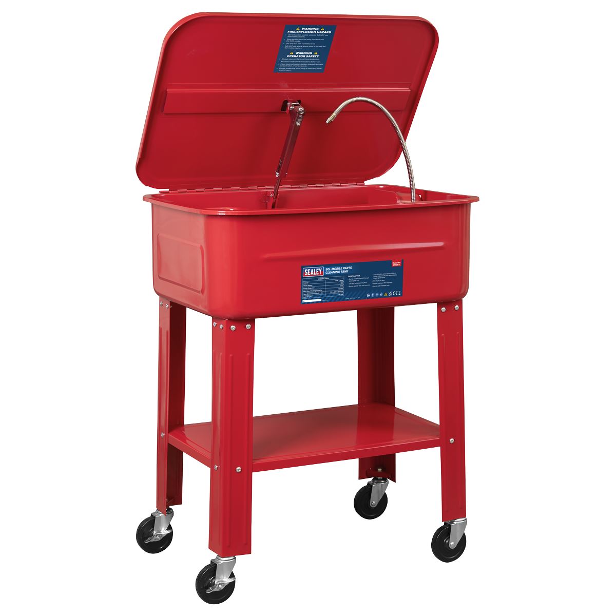 Sealey SM28 Mobile Parts Cleaning Tank 50L Sealey