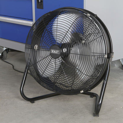 Sealey HVF18IS Industrial High Velocity Floor Fan with Internal Oscillation 18" Sealey