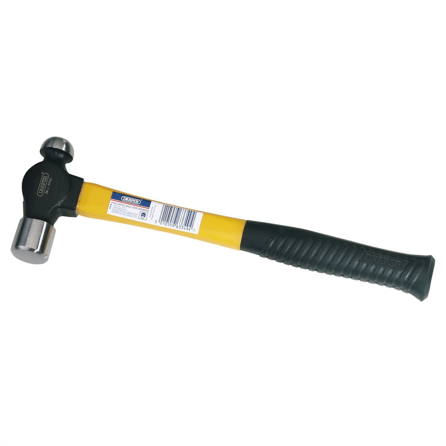 Draper 63349 Expert Ball Pein Hammer with Fibreglass Shaft 680g/24oz Draper