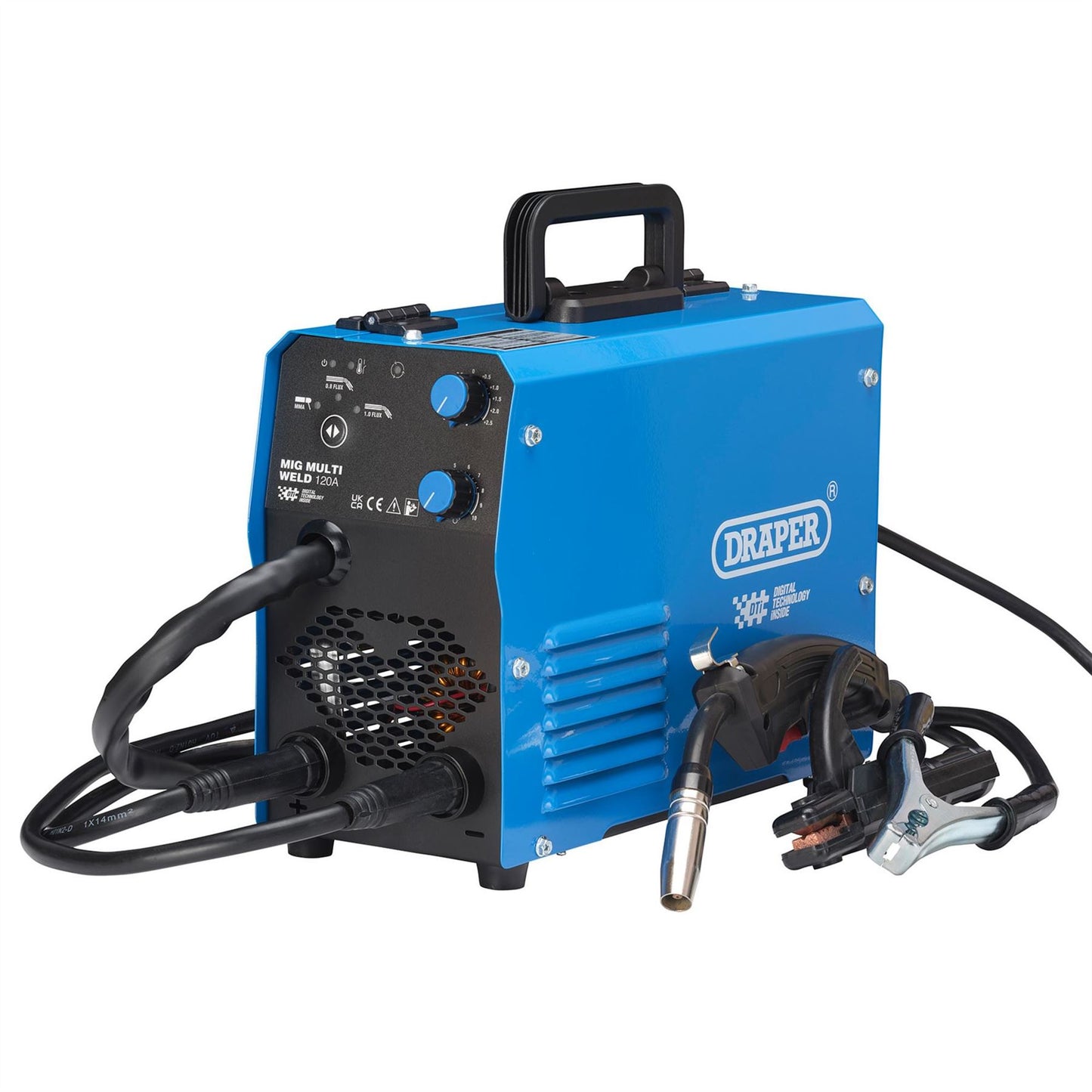 Draper 70049 Gasless MIG Inverter Multi-Welder Dti 120A Draper