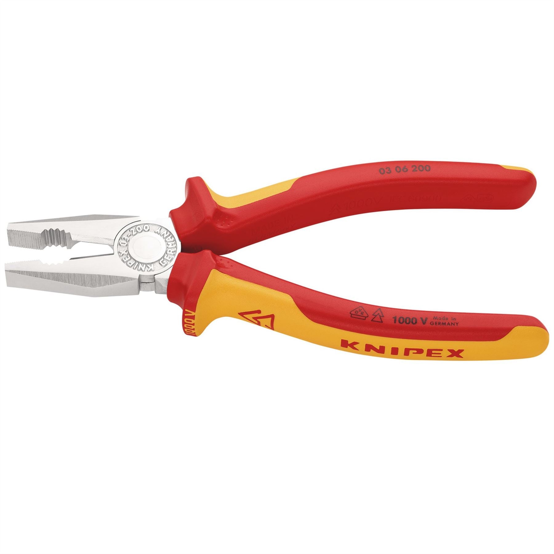 Knipex 81212 03 06 200 SBE VDE Combination Pliers 200mm Knipex