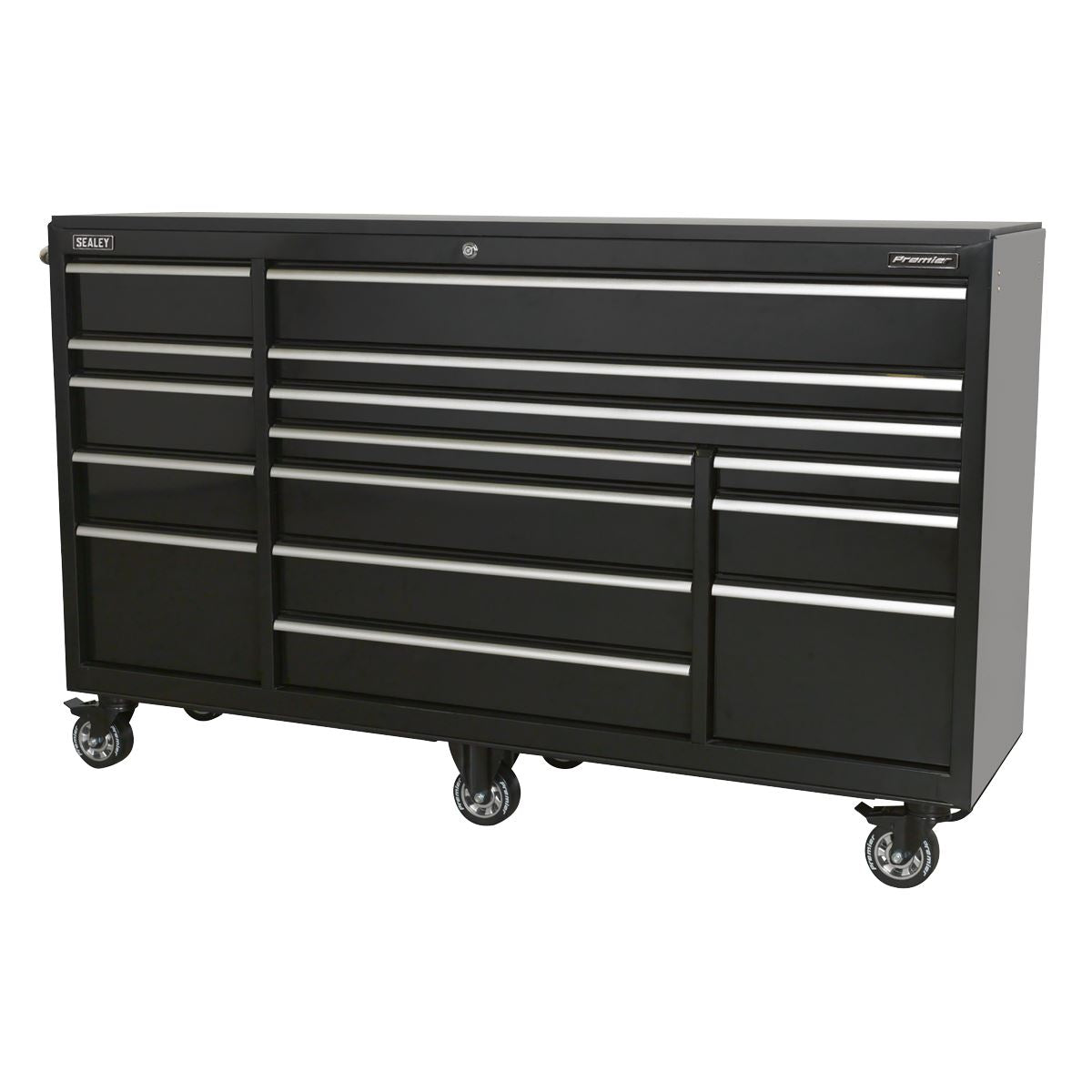 Sealey PTB183015 Rollcab 15 Drawer 1845mm Extra-Wide Heavy-Duty Black Sealey