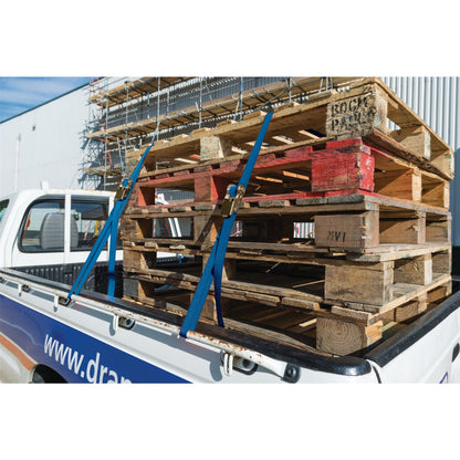Draper 60966 Ratcheting Tie Down Straps 4.5m x 25mm 250kg 2 Piece Draper
